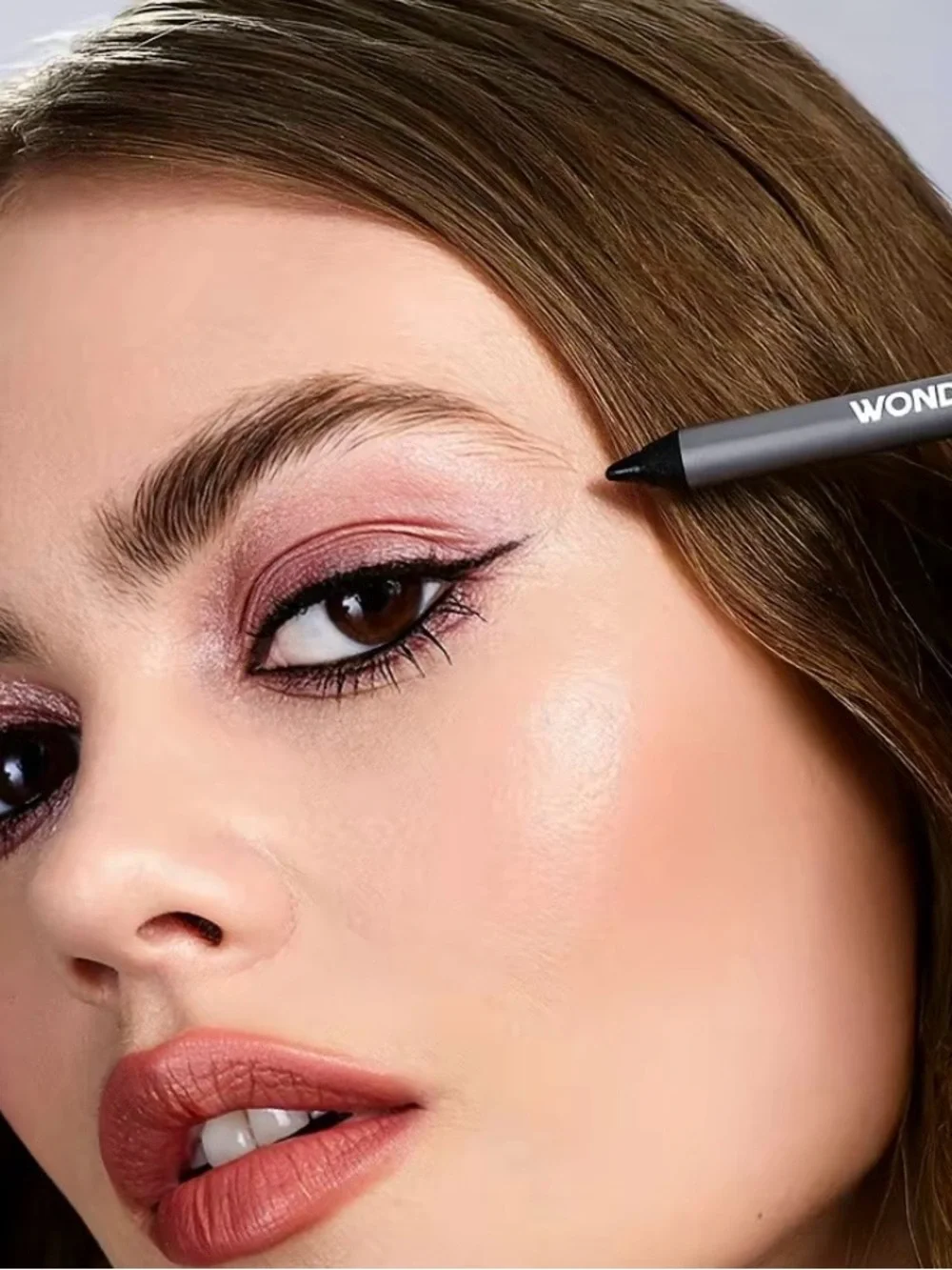 Wonderskin 1440 Longwear Waterproof Eyeliner – pencil black truffle (black silve